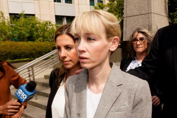 Sherri Papini of Redding leaves the federal courthouse after her arraignment in Sacramento, Calif. on April 13, 2022. (Rich Pedroncelli/AP Photo/File)