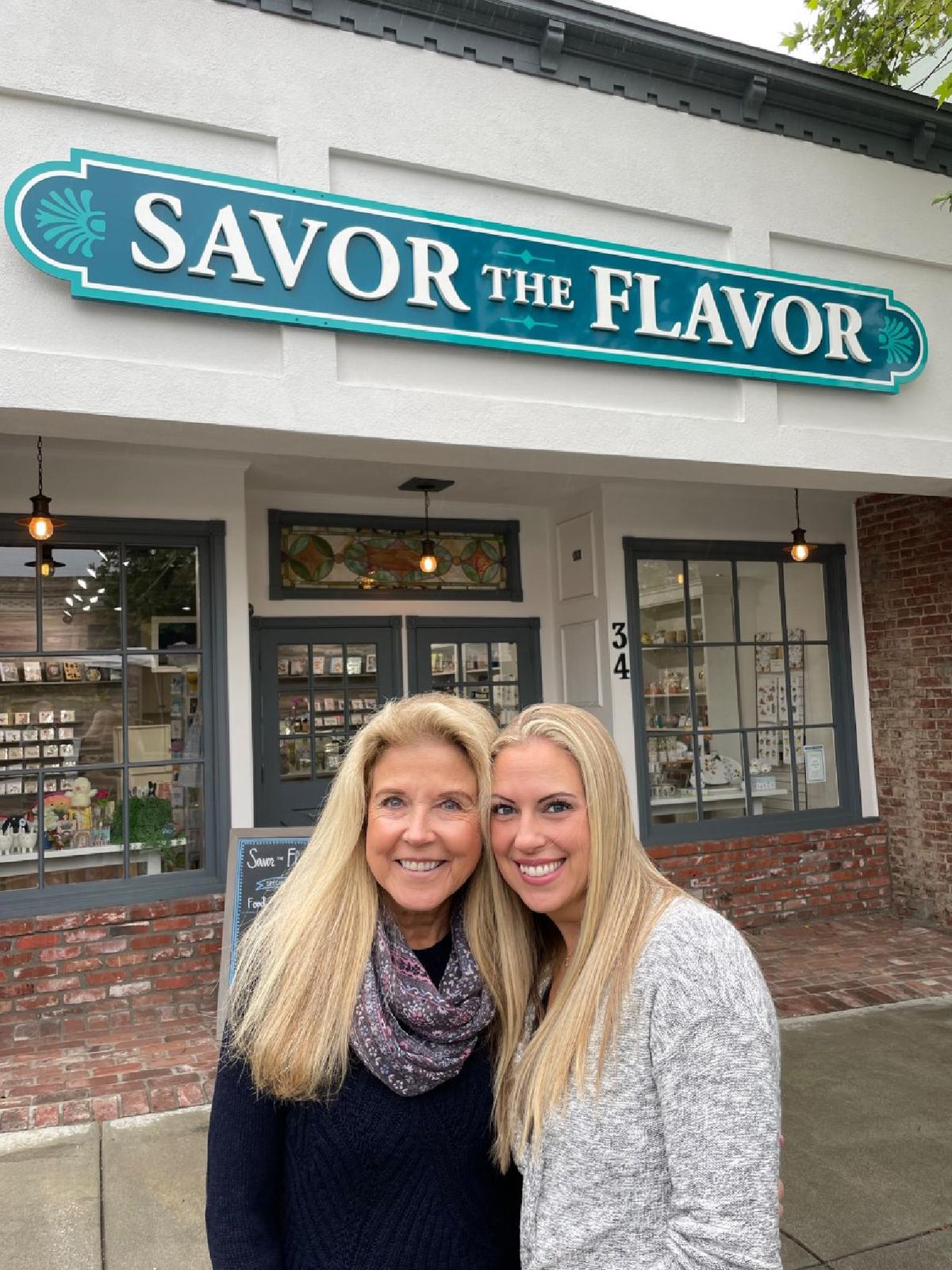 Karen Keegan and her daughter Madeline Romo are the founder and current owner, respectively, of specialty food and gourmet gift shop Savor the Flavor, one of Sierra Madre's most popular businesses. (Courtesy of Jim Manoledes)
