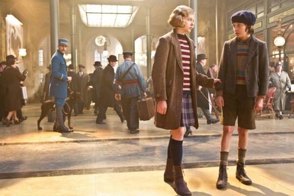 Chloe Grace Moretz as Isabelle and Asa Butterfield as Hugo in "Hugo." (Paramount Pictures)