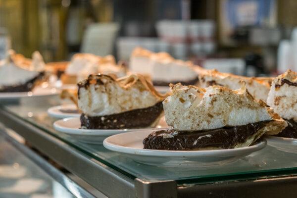 Chocolate meringue pie at Arnold’s Country Kitchen. (Courtesy of Nashville Convention & Visitors Corp)