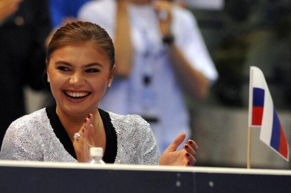 Russian former gymnast Alina Kabaeva attends the senior event at European Championships in Rhythmic Gymnastics in Turin on June 6, 2008. (Giuseppe Cacace /AFP via Getty Images)