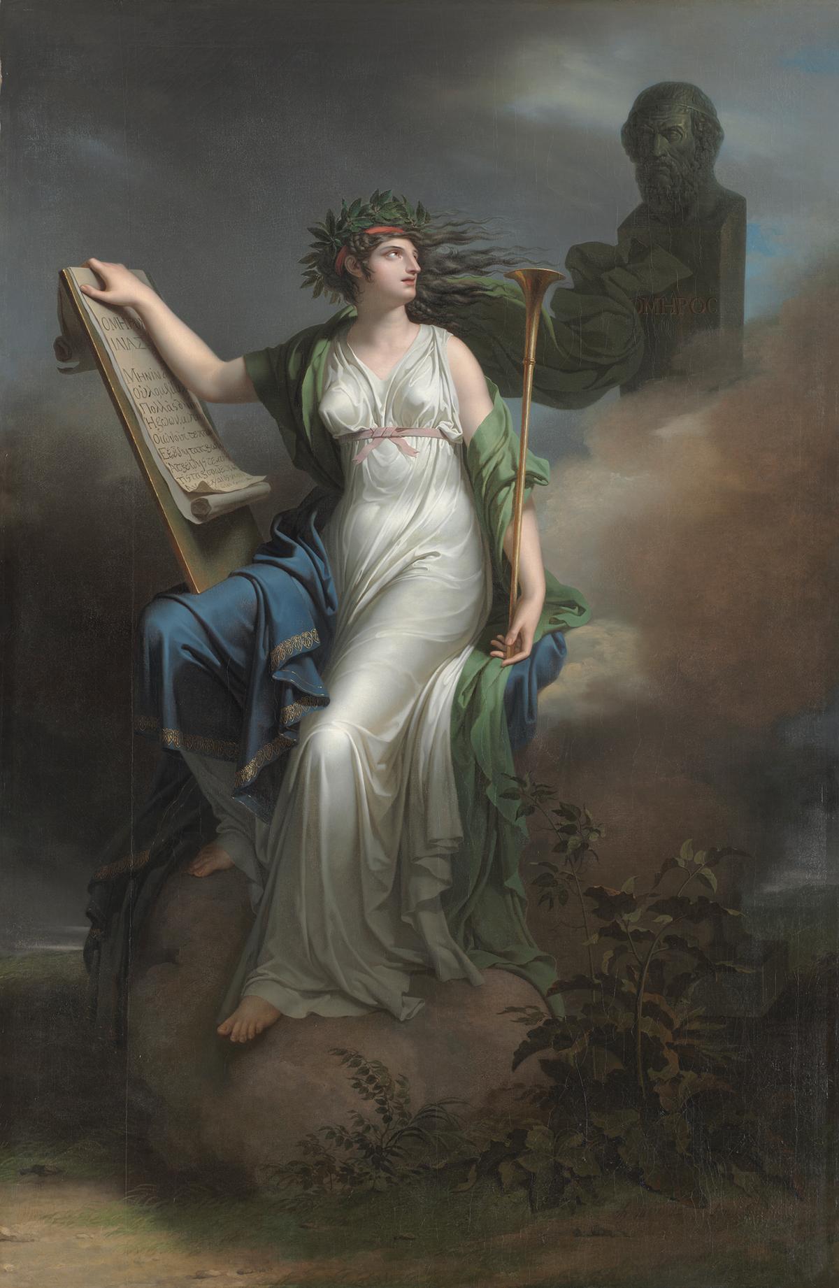 "Calliope, Muse of Epic Poetry," 1798, by Charles Meynier. Oil on canvas. The Cleveland Museum of Art. (Public Domain)