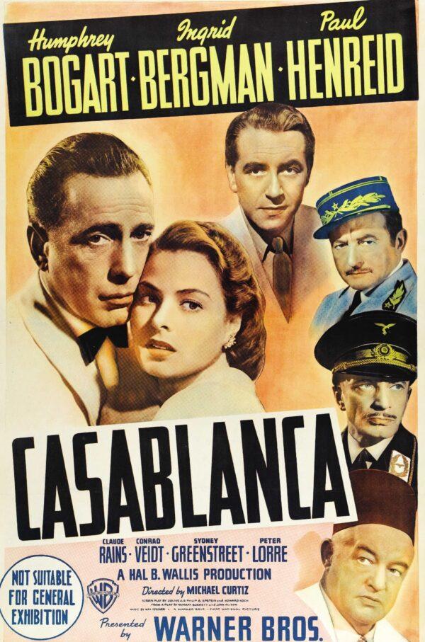 Promotional poster for "Casablanca." (Warner Bros.)