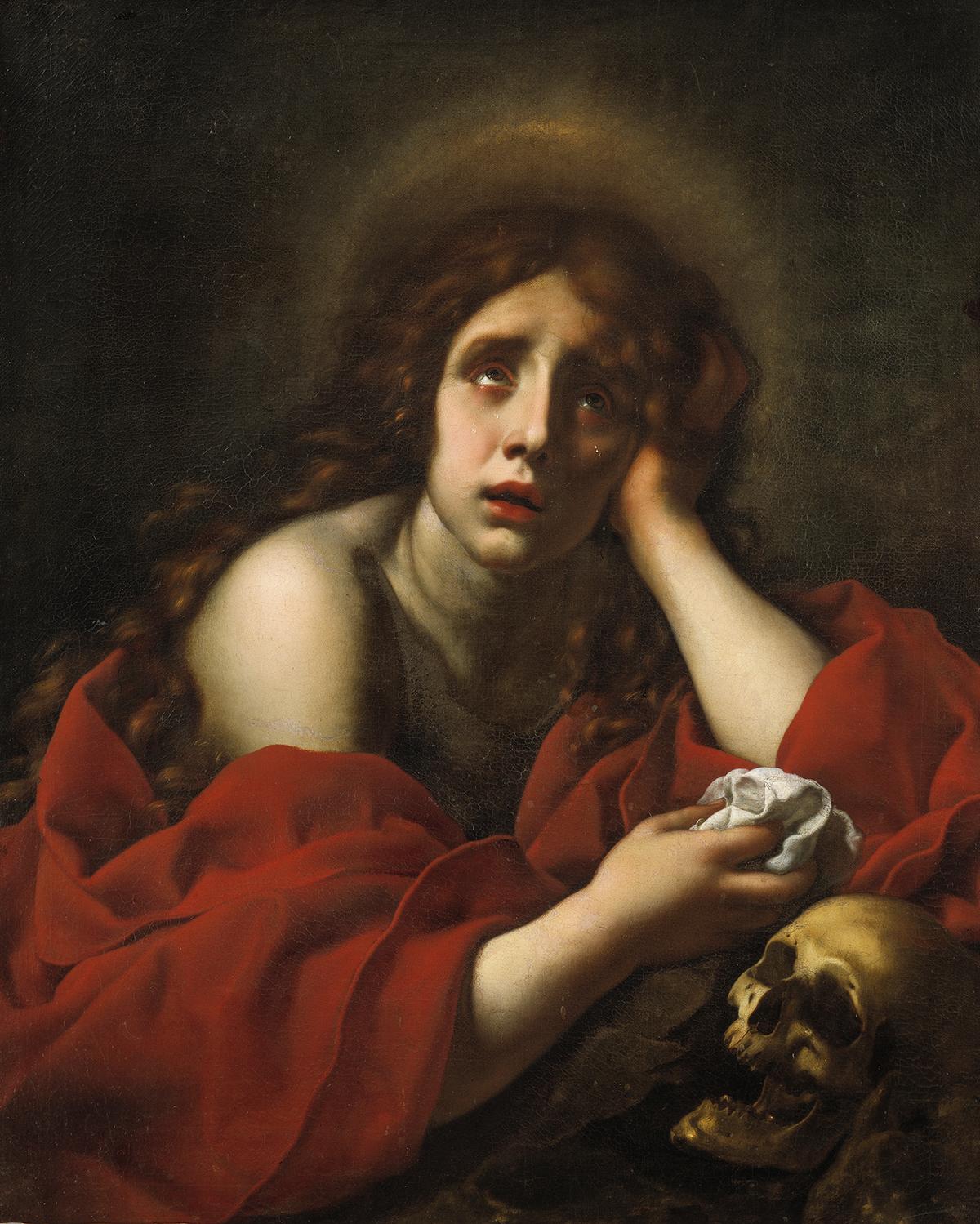 "The Penitent Mary Magdalene" by Carlo Dolci. Oil on canvas. National Museum of Fine Arts, Stockholm. (Public Domain)