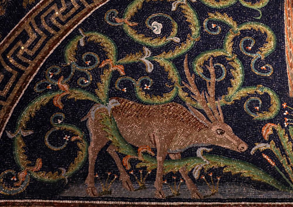 Detail from a mosaic in the Mausoleum of Galla Placidia. (Wjarek/Shutterstock)