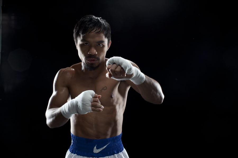 Manny Pacquiao shadow boxing in "Manny." (Gravitas Ventures/Universal Pictures)