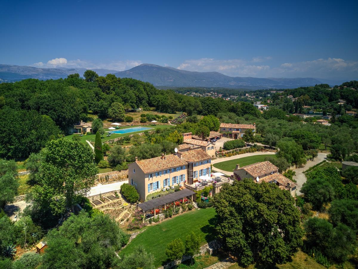 Located just outside the medieval village of Valbonne, Domaine la Sylviane is a working estate that produces 1,000 liters of olive oil and other agricultural products that make the property virtually self-sustaining. (The villa owners/Carlton International)