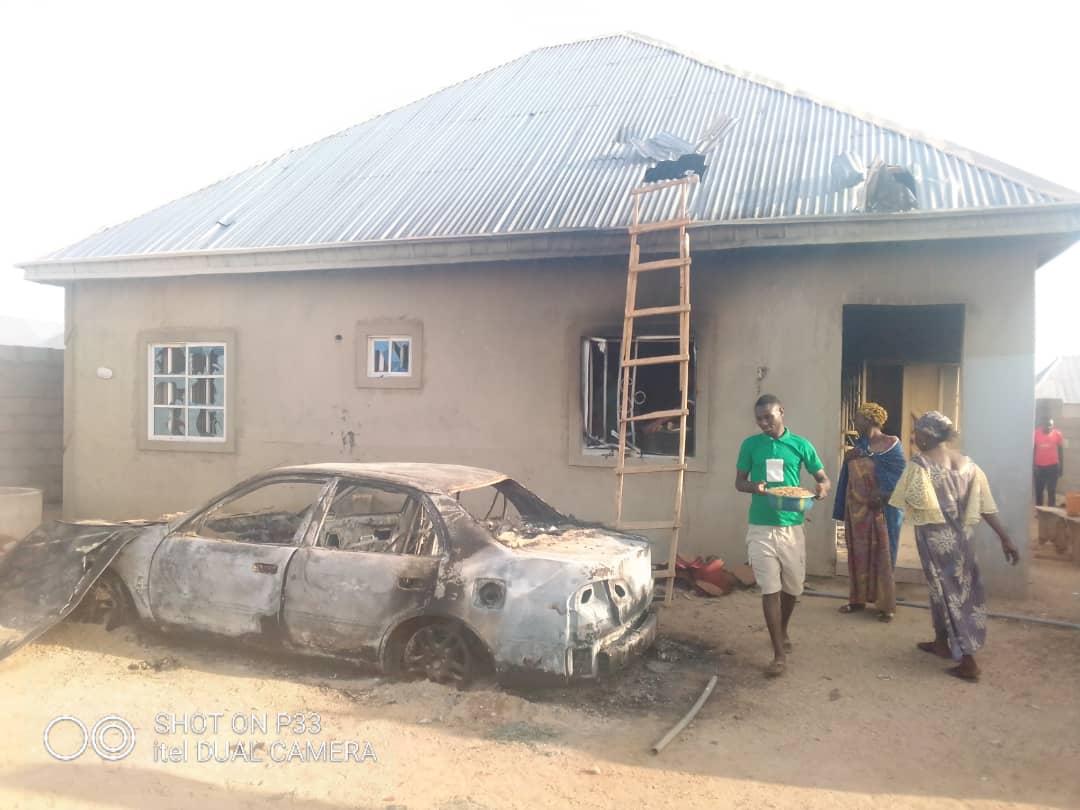 Houses, cars razed by mob over alleged blasphemy by Bauchi resident on May 27, 2022, in Nigeria's northeastern Bauchi State. (Courtesy of Bulus Wachakshi)