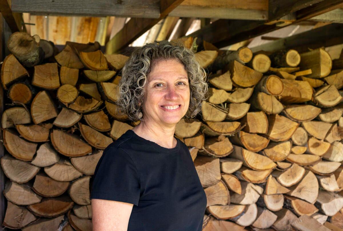 Jody Underwood believes in being prepared living in her off-grid home in Croydon, New Hampshire. (Neil Sheehan/The Epoch Times)