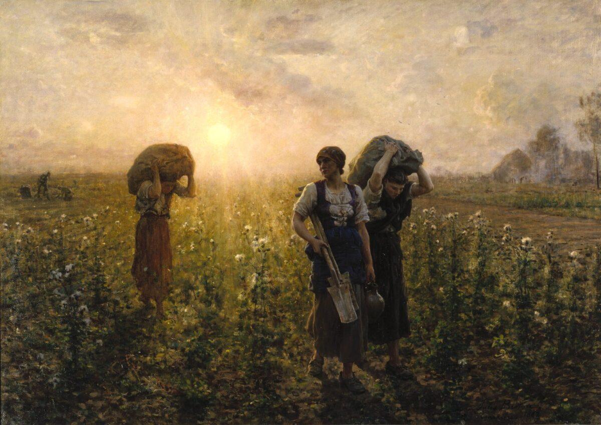 "The End of the Working Day," 1866–1867, by Jules Breton. (Public domain)