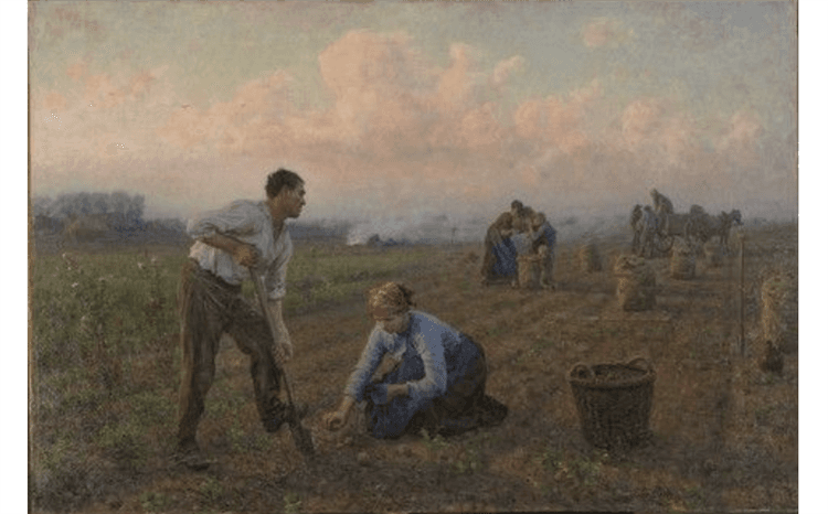 "The End of the Harvest," 1894, by Jules Breton. (Public domain)