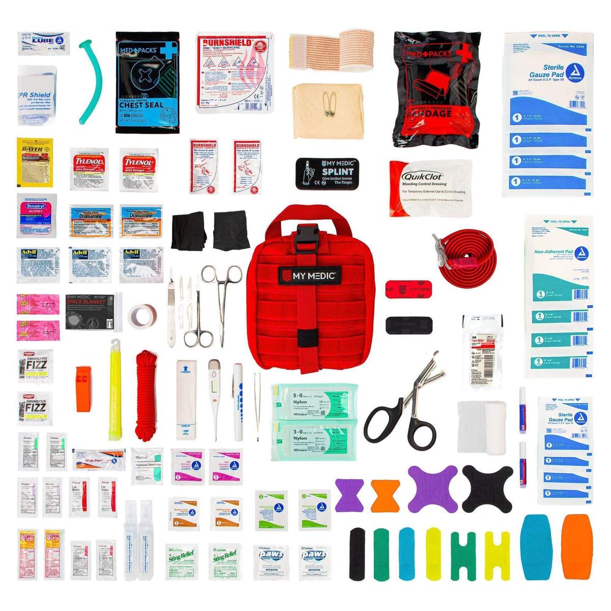 A very well-equipped first aid kit can be pricey, but having the right items needed to treat injuries or save a life is priceless. (Courtesy of MyMedic)