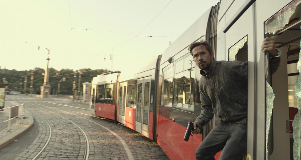 Sierra Six (Ryan Gosling) in "The Gray Man." (Paul Abell/Netflix)