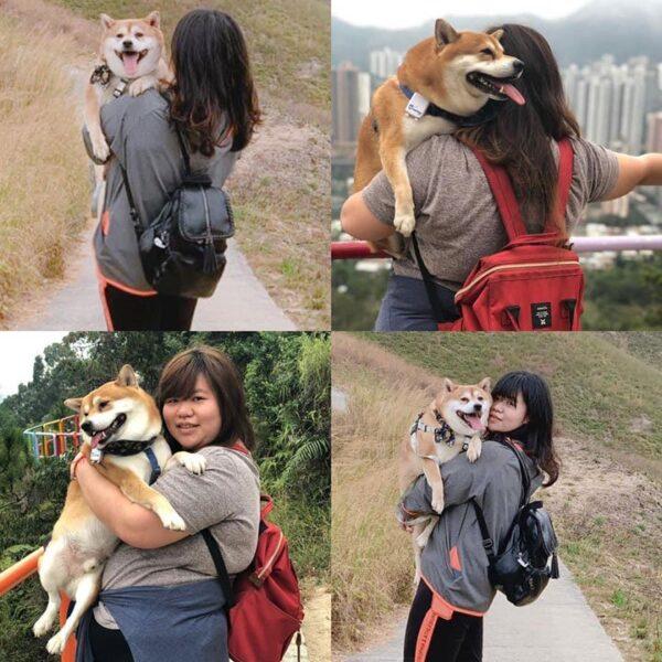 Cokimi's hiking photos before and after weight loss. (Courtesy of Cokimi)