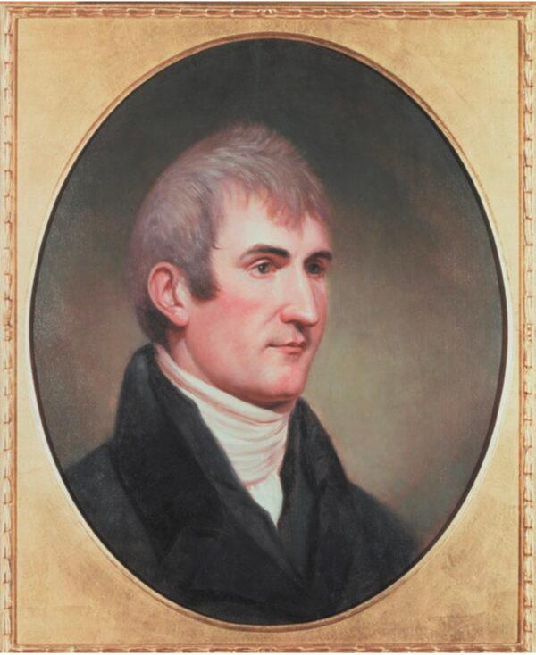 Portrait of Meriwether Lewis by Charles Willson Peale, 1807. Oil on board. (Everett Collection/ Shutterstock)