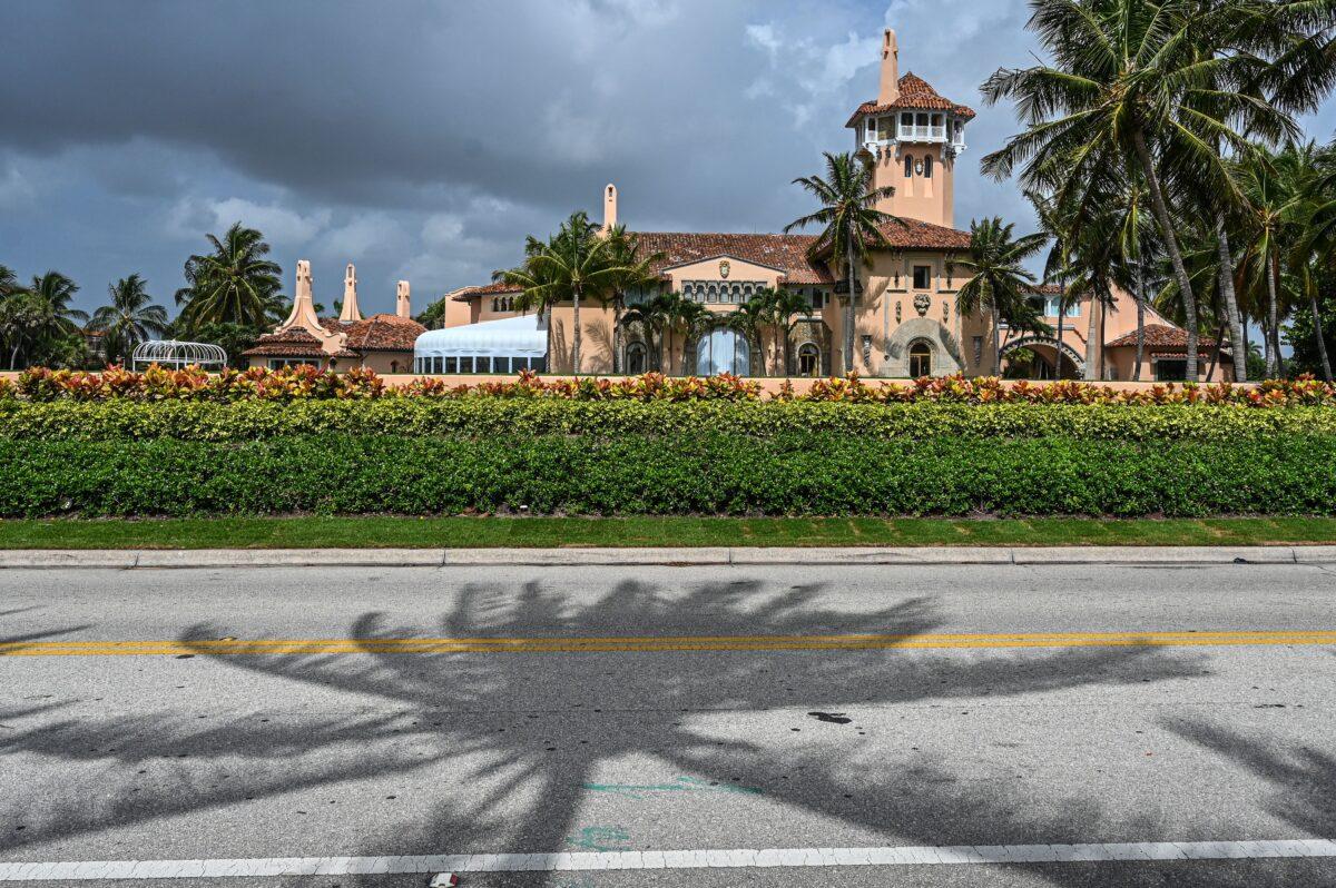 Former U.S. President Donald Trump's residence in Mar-A-Lago, Palm Beach, Fla., on Aug. 9, 2022. (Giorgio Viera/AFP via Getty Images)