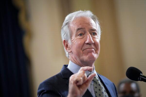 House Ways and Means Committee Chairman Richard Neal (D-Mass.) speaks in Washington on Oct. 26, 2021. (Drew Angerer/Getty Images)