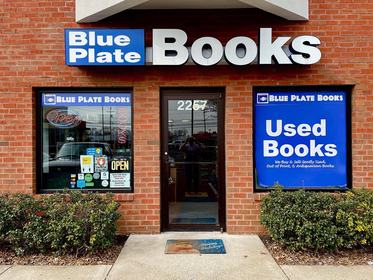 The front of Blue Plate Books, a used bookstore in Winchester, Virginia. (Courtesy of Blue Plate Books)