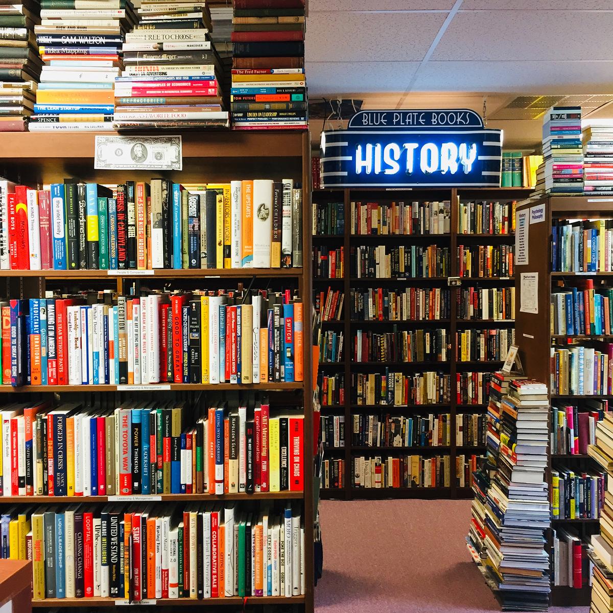 The interior of Blue Plate Books. (Courtesy of Blue Plate Books)