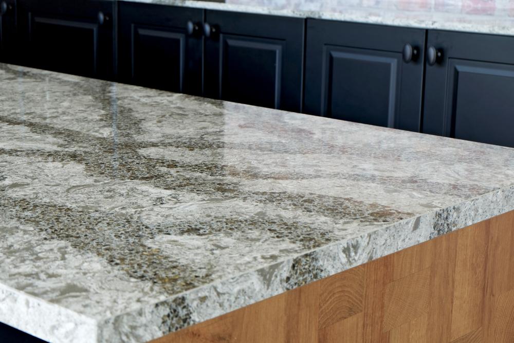 Quartz, an engineered stone, now comes in a wide variety of colors and designs, some of which mimic natural materials such as marble. (Papah-kah/Shutterstock)