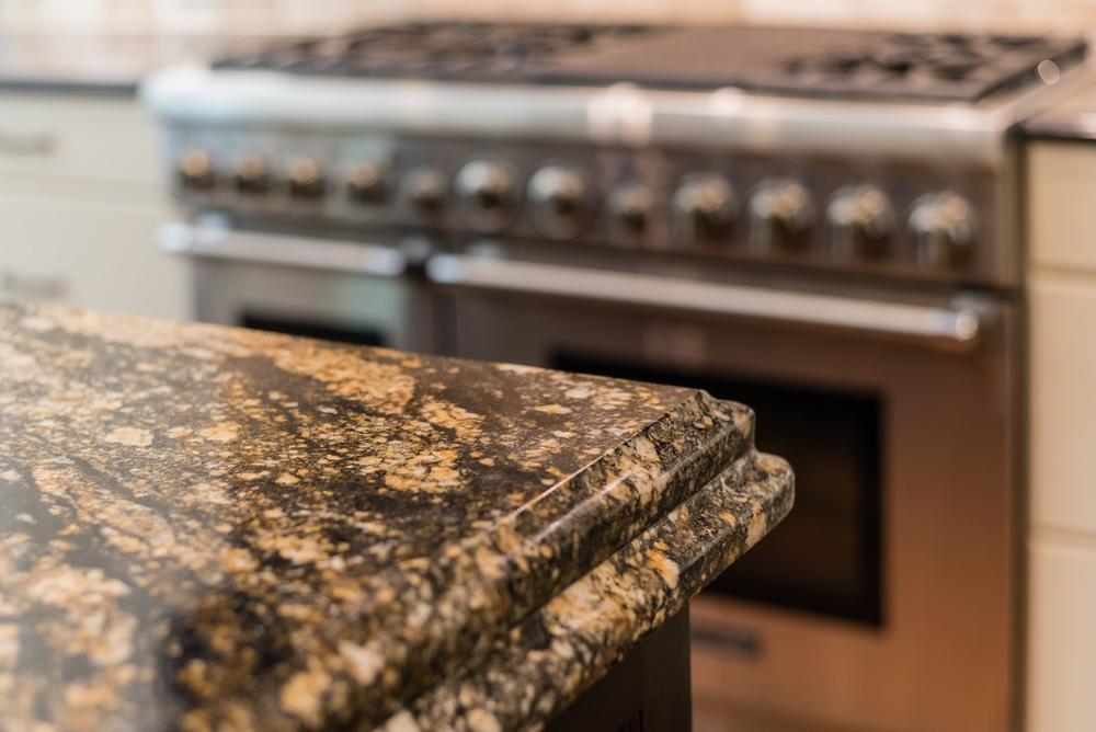 Granite has a natural beauty and durability that makes each countertop not only unique, but also highly resistant to heat, scratches, and stains. (Kyle Santee/Shutterstock)