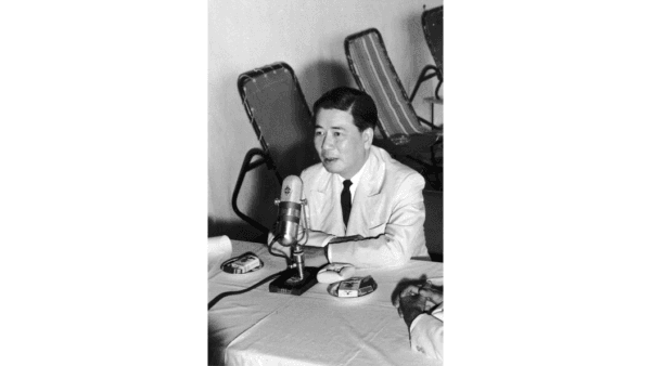 President Ngo Dinh Diem of South Vietnam in 1957, just before the time of John F. Kennedy's presidency. Diem was a thorn in the side of the Kennedy administration, which tried to decide what to do about the communist foothold in Vietnam. (Hulton Archive/Getty Images)
