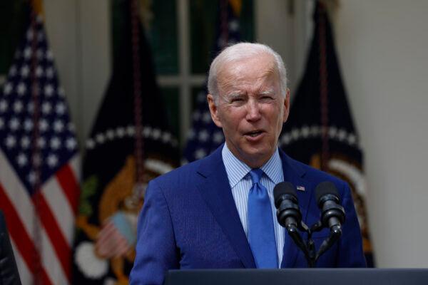 President Joe Biden speaks during an event in the Rose Garden of the White House on Sept. 15, 2022. (Anna Moneymaker/Getty Images)