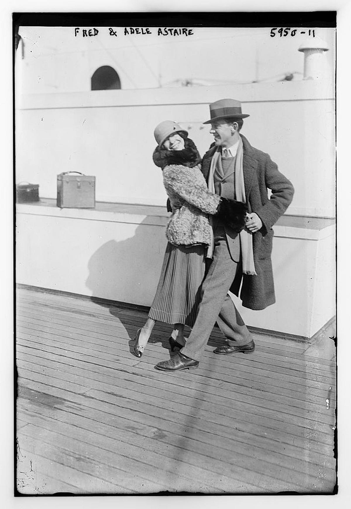 It was Adele who had the charisma. Fred and Adele Astaire, circa 1920 to 1925. Library of Congress. (Public Domain)