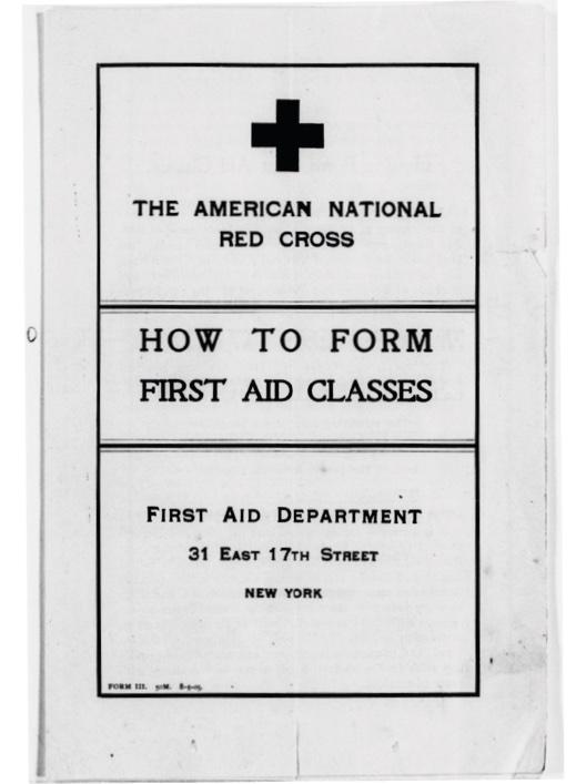 Front cover of the American National Red Cross manuscript, undated. (Library of Congress)