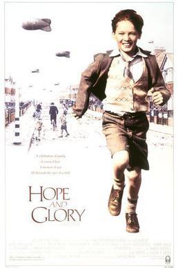 Promotional poster for "Hope and Glory," shows how it's possible to cope positively wit catastrophe. (Columbia Pictures)