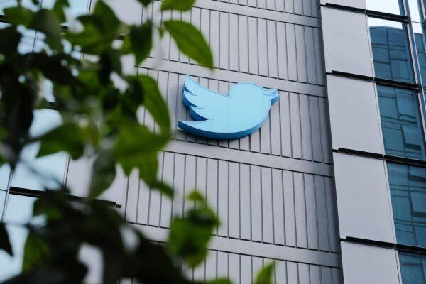 The Twitter headquarters signage on 10th Street in San Francisco on Nov. 4, 2022. (David Odisho/Getty Images)