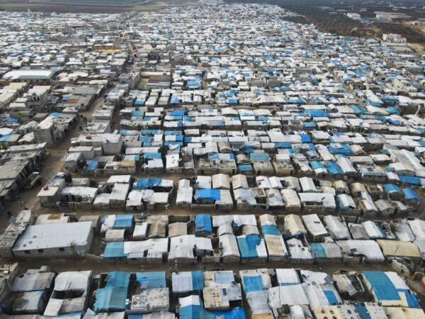A general view of Karama camp for internally displaced Syrians, Feb. 14, 2022 by the village of Atma, Idlib province, Syria. (The Canadian Press/AP-Omar Albam)