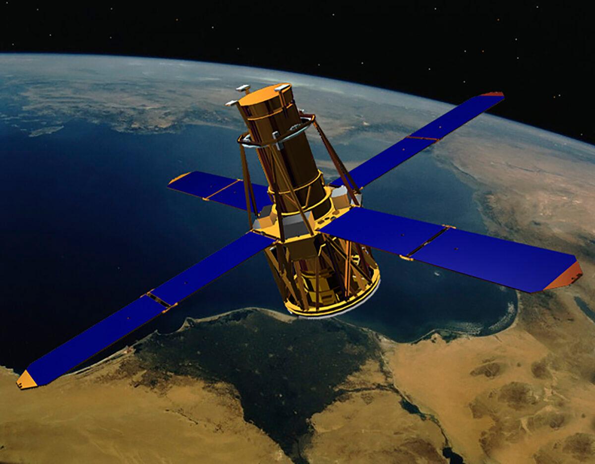 The RHESSI (Reuven Ramaty High Energy Solar Spectroscopic Imager) solar observation satellite. (NASA via AP)