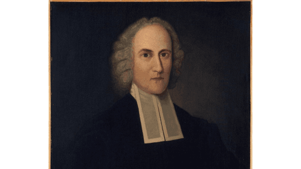 A portrait of Jonathan Edwards, who helped lead the first Great Awakening in Northampton, Mass., during the 1730s. (Public Domain)