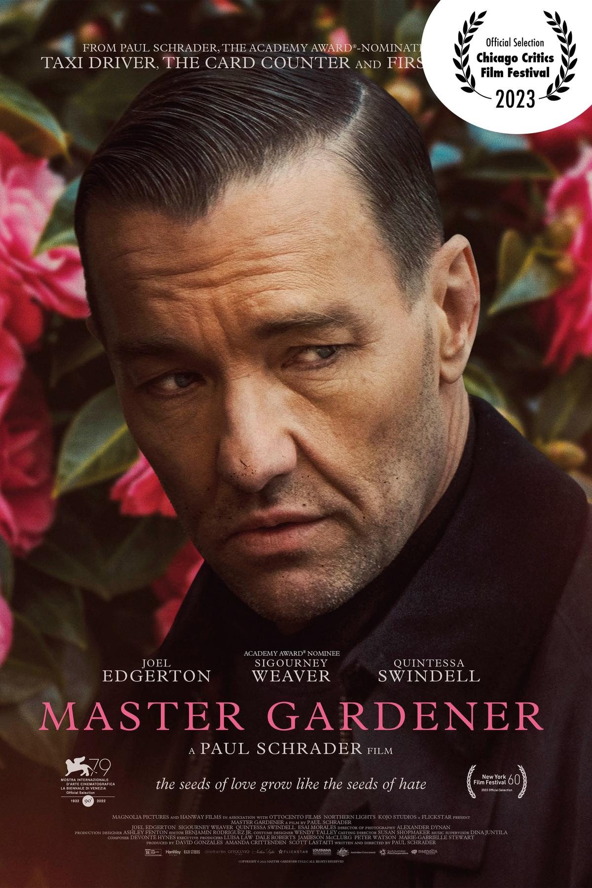 Movie poster for "Master Gardener." (Magnolia Pictures)