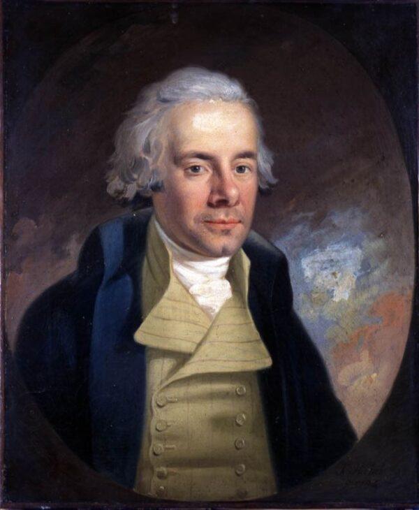Hannah More worked with William Wilberforce to abolish the slave trade in England. Portrait of William Wilberforce, 1794, by Anton Hickel. Wilberforce House, Hull City Council. (Public Domain)