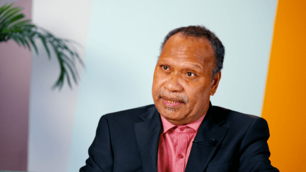 Daniel Suidani, former premier of Malaita, Solomon Islands, speaks on China's interference in his country and calls for united efforts to push back against the regime in an interview with The Epoch Times on May 29, 2023. (The Epoch Times)