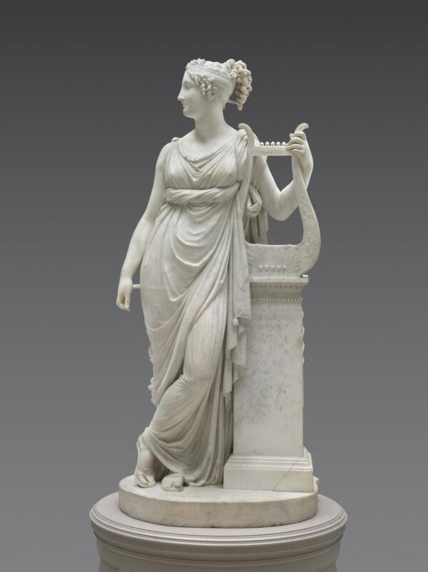 Sculptor Antonio Canova created the greatest neoclassical sculptures of his time, and a new exhibition at the National Gallery of Art in Washington explores how he developed his works in clay, plaster, and marble. “Terpsichore Lyran (Muse of Lyric Poetry),” circa 1814–1816, by Antonio Canova. Marble; 69 7/8 inches by 30 3/4 inches by 24 inches. Leonard C. Hanna Jr. Fund 1968, The Cleveland Museum of Art. (The Cleveland Museum of Art)
