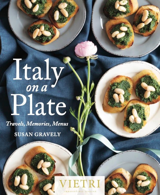 "Italy on a Plate: Travels, Memories, Menus" by Susan Gravely ($48, Vietri Pub).