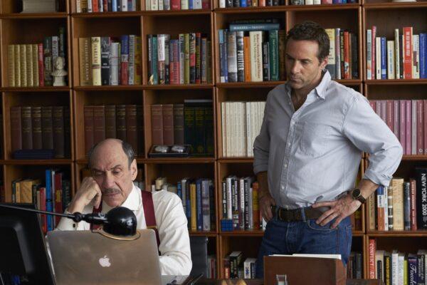 Frank Sams (F. Murray Abraham, L) and Lee Berger (Alessandro Nivola), in "Chimerica." (Playground Entertainment)