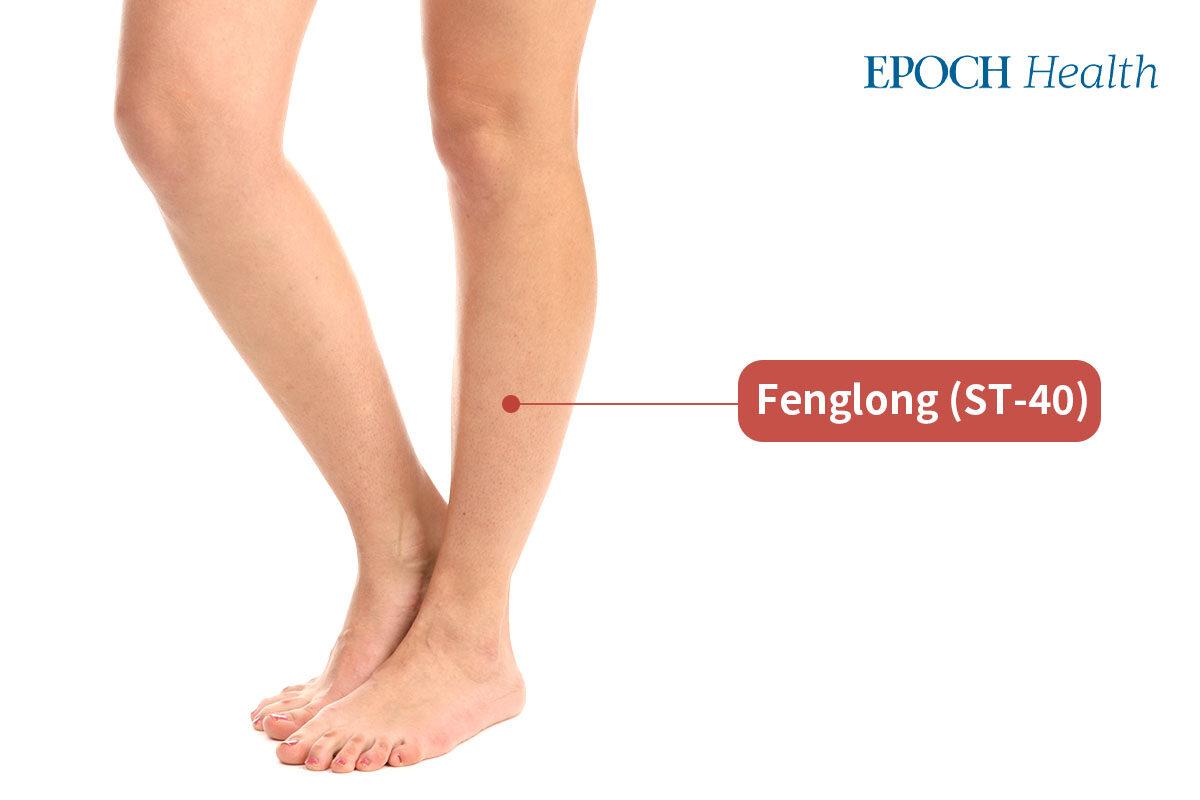 The Fenglong acupoint has the effect of dispelling dampness, resolving phlegm, and eliminating fat. (The Epoch Times)