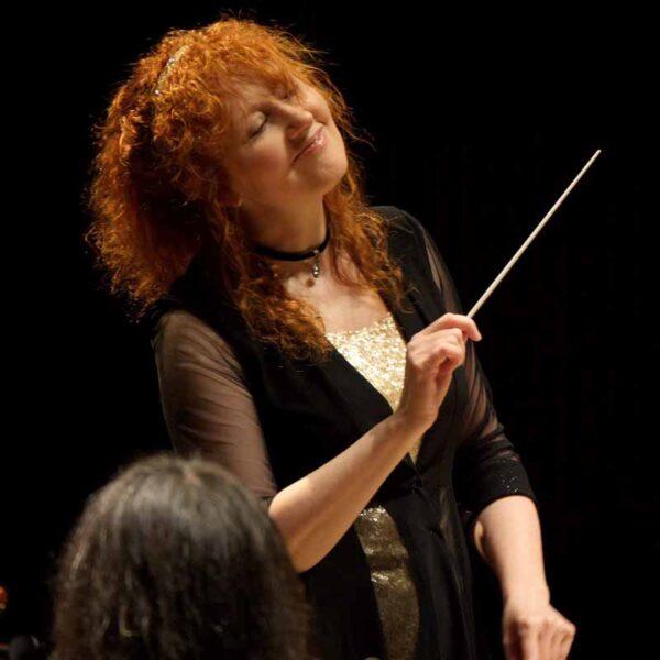 Jeannette Sorrell is the principal conductor and harpsichordist of the orchestra she founded, "Apollo's Fire." (Digital Global Releasing)