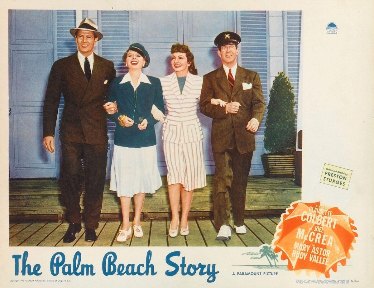 "The Palm Beach Story" lobby card from 1942. (MovieStillsDB)