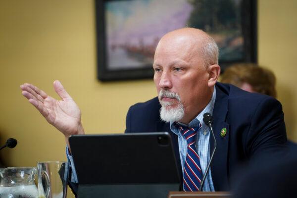 Rep. Chip Roy (R-Texas) speaks during a House Rules Committee meeting in Congress in Washington, on June 20, 2023. (Madalina Vasiliu/The Epoch Times)