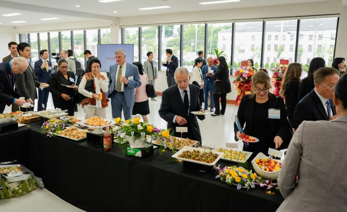 Gan Jing World holds the opening ceremony of its first headquarters building, dubbed "MT0" or "Middletown Zero," in Middletown, N.Y., on June 22, 2023.(Samira Bouaou/The Epoch Times)