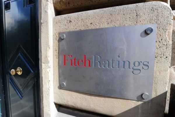 The entrance of Fitch Ratings agency in Paris on Aug. 8, 2011. (Miguel Medina/AFP via Getty Images)