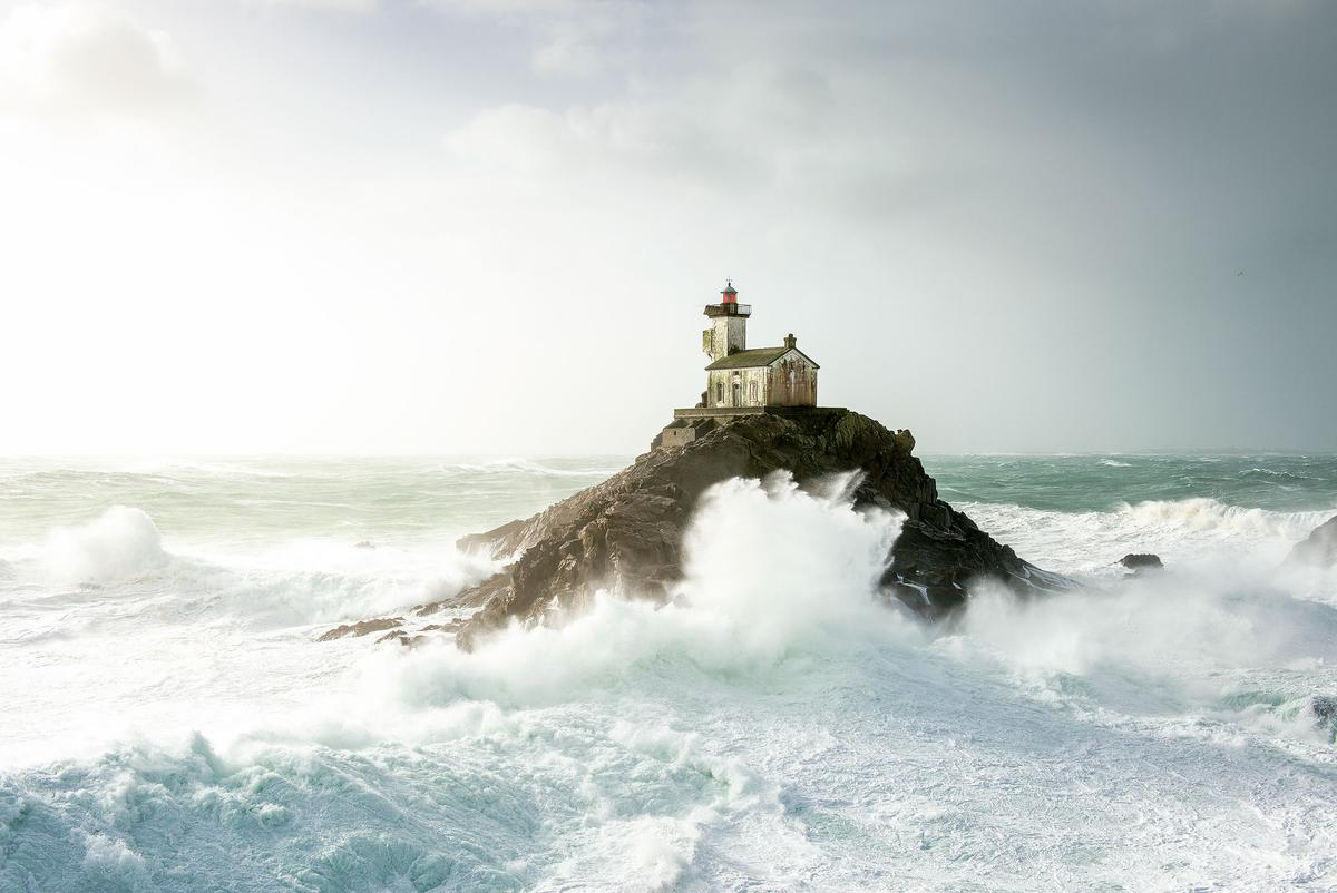 Tévennec lighthouse. (Courtesy ofMathieu RivrinviaMathieu Rivrin Photographies)