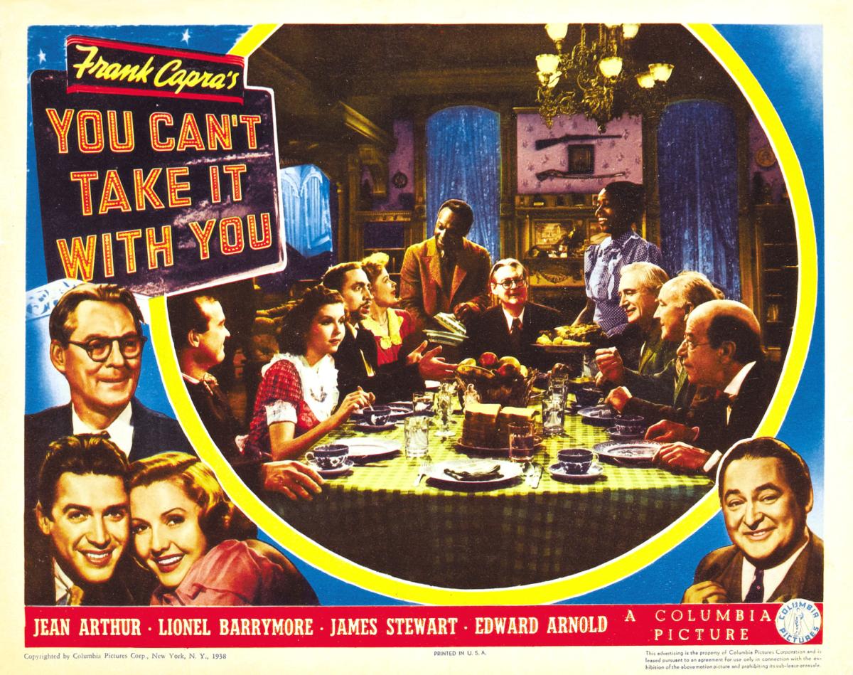 Lobby card for the 1938 film "You Can't Take It with You." (MovieStillsDB)