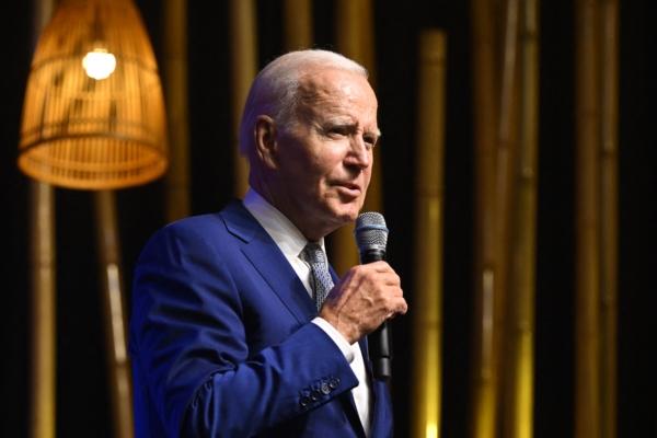 President Joe Biden holds a press conference in Hanoi, Vietnam, on Sept. 10, 2023, on the first day of a visit in Vietnam. (Saul Loeb/AFP via Getty Images)