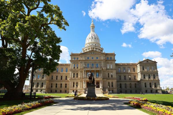 The Michigan Capitol in Lansing, on Oct. 8, 2020. (Rey Del Rio/Getty Images)